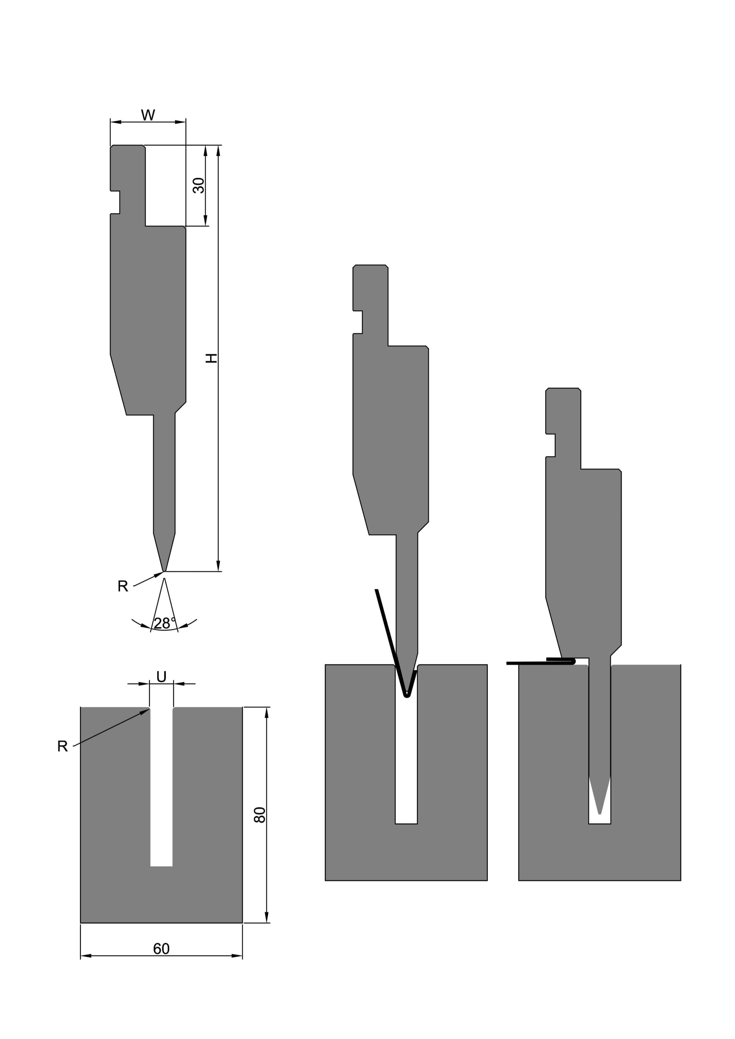 U - Bending Hemming Tool